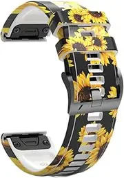 [ISOUDE] 22 26mm Quick Relea Silicone Bracelet For Garmin Fenix 7X 7 Epix 6X 6 Pro 5X 5 Plus 3HR 945 Smart Watch Bands Quickfit Wristband