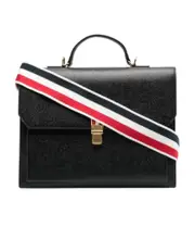Thom Browne Mr. Thom RWB Stripe Briefcase Backpack One size black