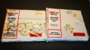 Vtg NOS/Kmart Morgan Jones Double Bed Fitted & Flat Sheet Flowers Cottage Granny