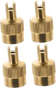 Zerodeko 4 Pcs Tire Stem Valve Caps: Heavy-Duty Universal Stem Covers - Tire Air Caps for Engineering Vehicles Bikes and Agricultural Equipment