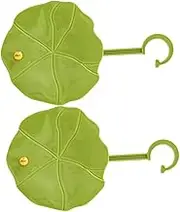 HOUDERCO 2pcs Wall Mounted Hat Rack with Hooks for Hats Scarves and Bags Space Saving Design No Drill Installation Stylish Storage for Home Organization