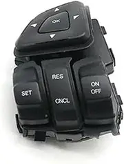 Pizgear Car Cruise Control Button Edge 2011-2015, for Explorer, 2011-2018, for Flex Car Steering Wheel Control Switch Multifunction Cruise Speed Button car Steering Wheel Switch kit(Black Left)