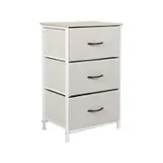Levede 3 Chest of Drawers Storage Cabinet Beige