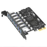 USB 3.0 Card 7 Ports PCI Expree to USB Expansion Card 5Gbps PCI-e Hub Adapter