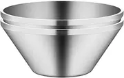 IMEEA 1100ml/40oz Large Salad Bowls SUS304 Stainless Steel Mixing Bowl Serving Bowls for Soup Ramen Mixing Cooking Baking and Prepping, Set of 2