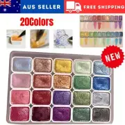 20Colors Watercolor Painting Set, Multitudet Watercolor Paint, Metallic Paints