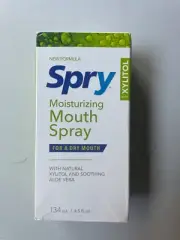 Xylitol Spry Moisturizing Mouth Spray w/ Soothing Aloe Vera 4.5 Ounce 2 Pack