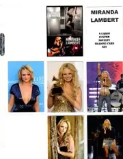 MIRANDA LAMBERT NOVELTY TRADING CARD 6 CARDS SET