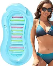 Pool Floats for Adults - Swimming Pool Lounge Float Inflatable - Outdoor Mattress with Pillow, Hot Days Relaxing Raft for Beach Lake Backyard Family Friends