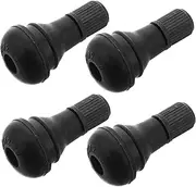 Tubeless Tire Valve Stems 4pcs Snap-in Rubber Valve Stem Extensions for Rim Holes Sealing Design Vehicle Tire Replacement Kit