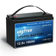 [EU Direct]UBETTER 12V 100Ah LiFePO4 Battery Lithium Battery Pack Backup Power 1280Wh Rechargeable with BMS Over 4000 Ti