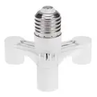 3Pcs E27 to 3E14 Bulb Light Socket Adapter Splitter Screw Induction Lamp Holder