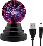 Plasma Ball, OOTSUN 3 Inch Plasma Globe Nebula Thunder Lightning, Plasma Ball Lamp Touch Sensitive Novelty Nebula Sphere Globe Magical Orb Toy for Kids,Birthday, Christmas, Party Celebrations (3 INCH)