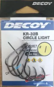 Fishing Hooks Fishing Sea KR-32B Decoy Circle Light Black De Trolling Kr 32