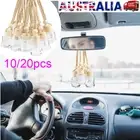 10/20x Car Hanging Air Freshener Essential Oil Diffuser Perfume Bottle Ornament