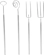 LABRIMP Long Handle Stainless Steel Fork for Hot Pot Candy Dipping Tool Versatile Use for Cheese Fondue Outdoor Events
