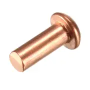 50 Pcs 5/32" x 25/64" Round Head Copper Solid Rivets Fasteners