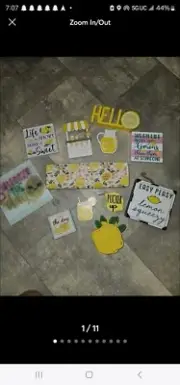 Lot of Hobby Lobby Lemon Home Decor