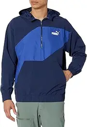 [PUMA] Men's Power Hooded 1/2 Zip Windbreaker