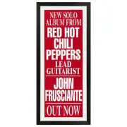 John Frusciante - Solo Album Promotional Vintage Daybill Poster Framed