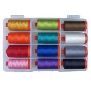 Aurifil Thread Kit - 12 LARGE SPOOLS COTTON 50WT 10th Anniversary Collection