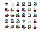 30 x Thomas the Tank Engine Edible Icing Cupcake Toppers PRE-CUT to 3.5cm