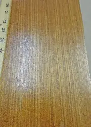 Teak Brazilian Freijo wood veneer 5" x 28" raw no backing 1/42" thickness roll