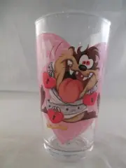 Tasmanian Devil (Taz) Locked on Heart New Collector Pint Glass Valentines