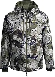 [King's Camo] XKG Expedition Down Jacket | Hard-Face | RDS Down | Water-Repellent | Storm Cuffs | Hooded | Hunting Outer Layer
