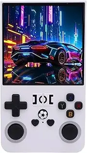 Dpofirs R36S Upgraded Retro Game Classic Gaming Vintage Handheld with 4in 720x720 Screen 18000 Built-in Games 4000mAh Battery for Portable Gaming (128G)