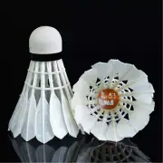 24-Pack White Goose Feather Badminton Balls Pro Badminton Training Shuttlecocks