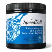 EcoPrint Black Ink: 8oz Water-Soluble Block Printing Jar