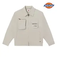 在飛比找蝦皮商城優惠-Dickies男款米灰色舒適柔軟設計口袋艾森豪夾克/老夾克|