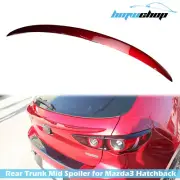 19-25 Painted Color Fits Mazda 3 BP Hatchback Rear Trunk Mid Spoiler DTO Type (for: Mazda)