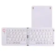 Portable USB-C Rechargeable Ultra Slim Foldable Keyboard Compatible Bluetooth