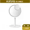 【KINYO】LED五合一風扇化妝鏡(BM-088) 送五倍鏡 充電式 大鏡面 自然光 ｜美妝 補光