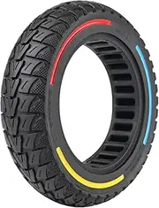 60/70-6.5, 10x2.5 10" Off-Road Honeycomb Tyre, Air Pocket Non-Pneumatic Solid Tyre w/Slot 45mm Replace for Segway Ninebot Max G30P G30LP G30D G30E Electric Scooter Tire Wheel Parts (Color x1)
