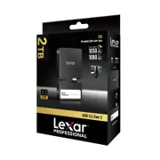 Lexar Professional GO SL400 Portable SSD With Hub, 2TB, Black