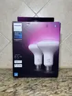 NEW Philips Hue White and Color Ambiance BR30 85W Smart LED Bulb (2-Pack) 578096