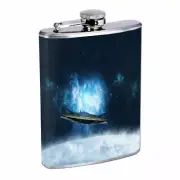 UFO Cosmos Em3 Flask 8oz Stainless Steel Hip Drinking Whiskey