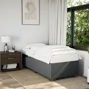 vidaXL Bed Frame without Mattress Dark Grey 90x190 cm Fabric