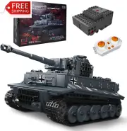 Mould King 20014 Tiger Tank Building Set, RC Motor Block Kit Military Constructi