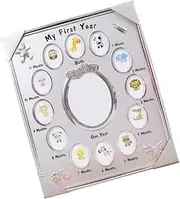 ERINGOGO 1pc Memory Picture Frame Pink Slider Mirror Wall Clock Pictures Clasp Like Frame Frame Holders Fitter Ultra Band Lanyard Watch Chain Two-color Accessories Girl Silver