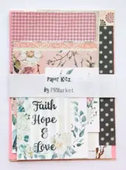 Scrapbook Paper Kit 30 Piece Paper Kit For Junk Journals, Scrapbook Pages, Cards