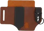Multi Use Belt Pouch Durable Leather Organizer for Tools Keys Practical Accessory Holder for Camping Outdoor Activities