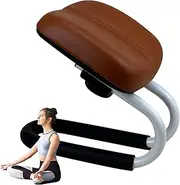 Prayer Bench for Kneeling at Home, Metal Frame Yoga Stool Adjustable Height, Non-Slip Leg Sleeve, Meditation Accessories, Portable Chair for Home Yoga Studio