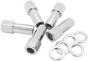 Aeroflow 1.38 Shank Open Nuts M12X1.25 Chrome M12 X 1.25mm Wheel (5) - AF3035-9000