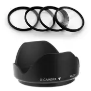 52mm Lens Hood,Macro Filter Kit for Nikon D300 D3100 D5000 D5100 D3200 Camera