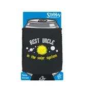 Best Uncle Solar System - Funny Novelty Stubby Holder With Base