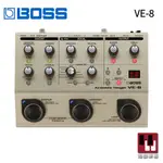 BOSS VE-8 效果器《鴻韻樂器》ACOUSTIC SINGER 木吉他效果器 可LOOP 台灣公司貨 原廠保固